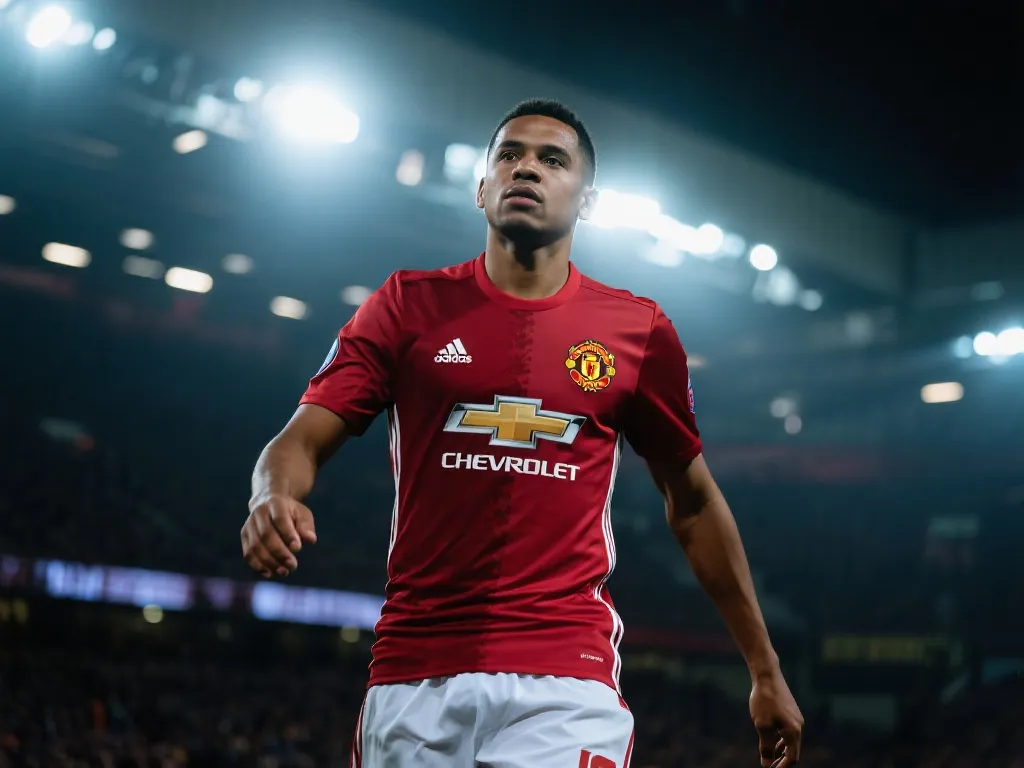 姆贝莫穿上曼联球衣的想象图