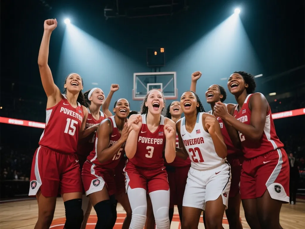 WNBA印第安纳热庆祝胜利